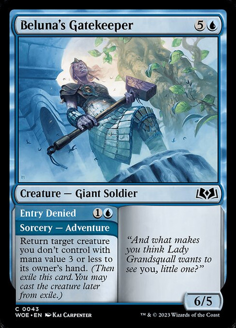 Beluna's Gatekeeper // Entry Denied (WOE) (Foil) (#43)
