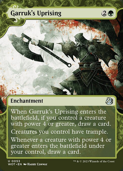 Garruk's Uprising (WOT) (Foil) (Showcase) (#53)