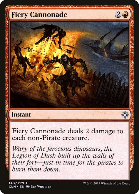 Fiery Cannonade (XLN) (Foil) (#143)