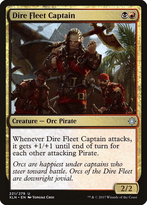 Dire Fleet Captain (XLN) (Foil) (#221)