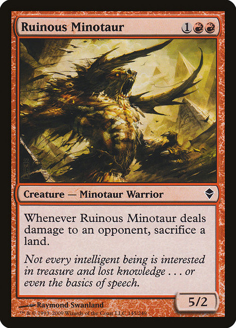 Ruinous Minotaur (ZEN) (Foil) (#145)