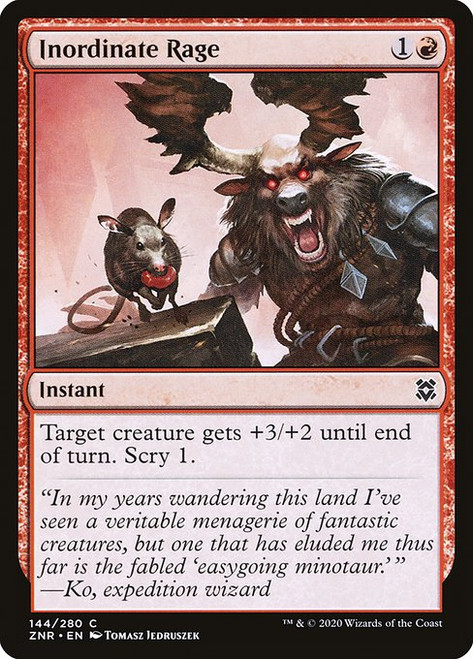 Inordinate Rage (ZNR) (Foil) (#144)