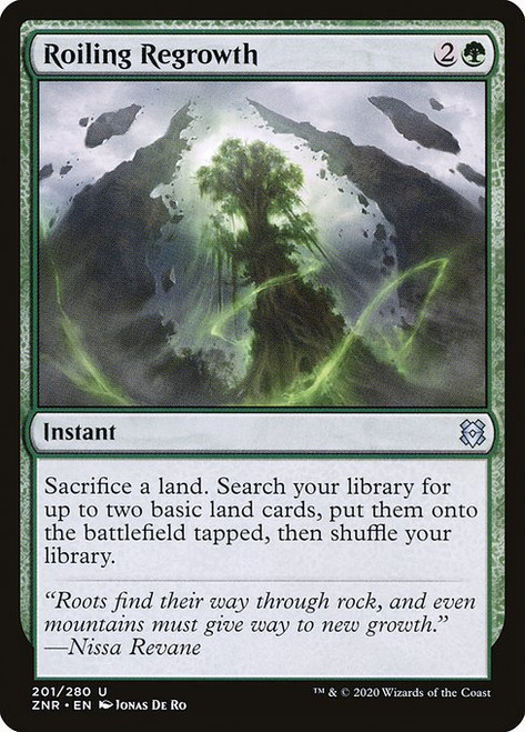 Roiling Regrowth (ZNR) (Foil) (#201)