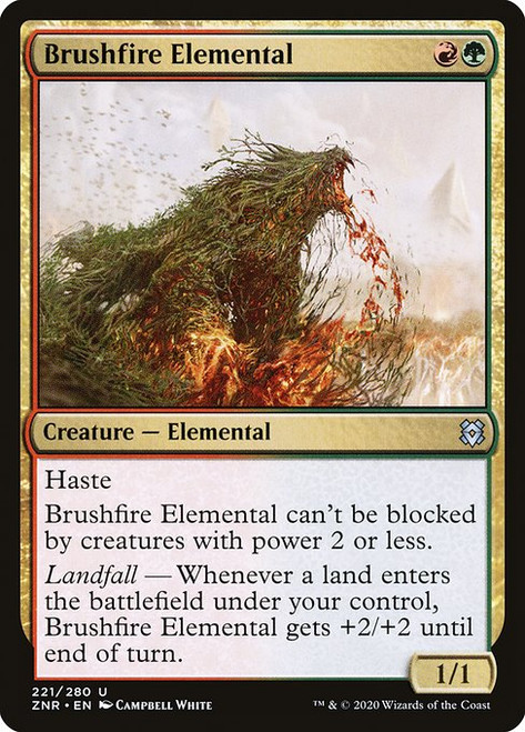 Brushfire Elemental (ZNR) (Foil) (#221)