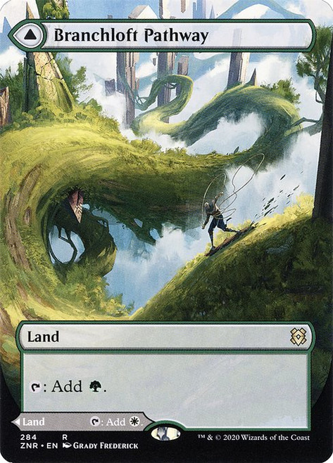 Branchloft Pathway // Boulderloft Pathway (ZNR) (Foil) (Borderless) (#284)