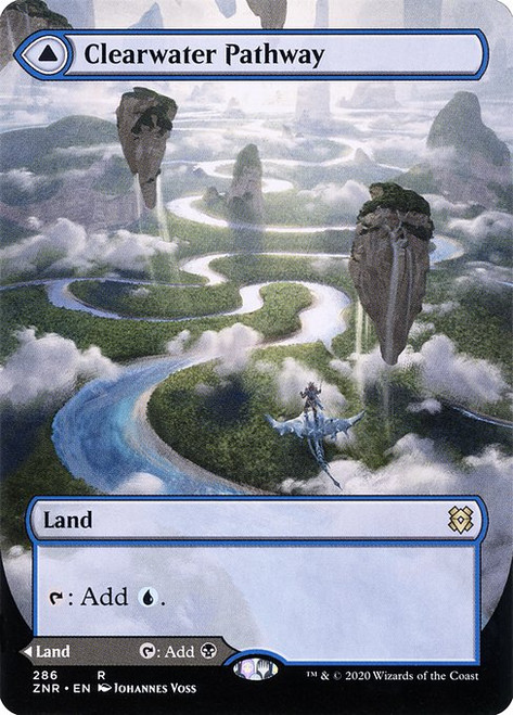 Clearwater Pathway // Murkwater Pathway (ZNR) (Foil) (Borderless) (#286)