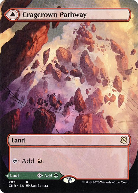 Cragcrown Pathway // Timbercrown Pathway (ZNR) (Foil) (Borderless) (#287)