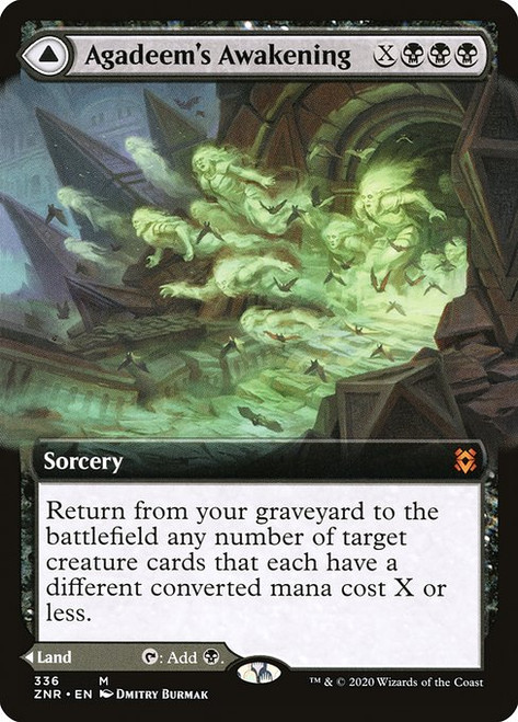 Agadeem's Awakening // Agadeem, the Undercrypt (ZNR) (Foil) (Extended Art) (#336)