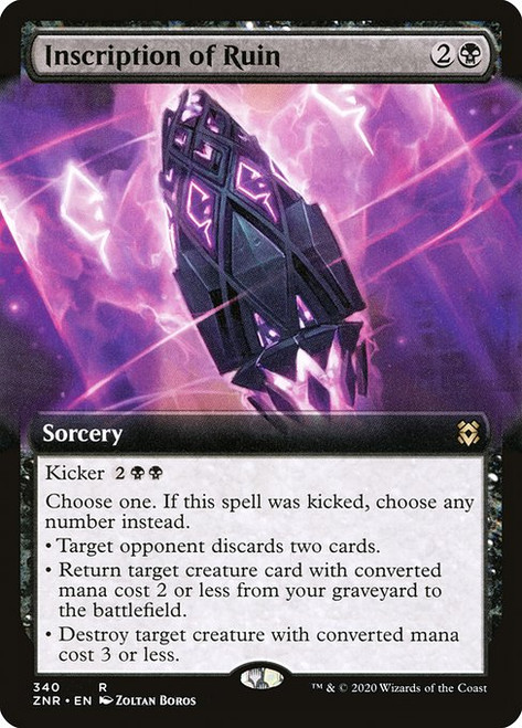 Inscription of Ruin (ZNR) (Extended Art) (#340)