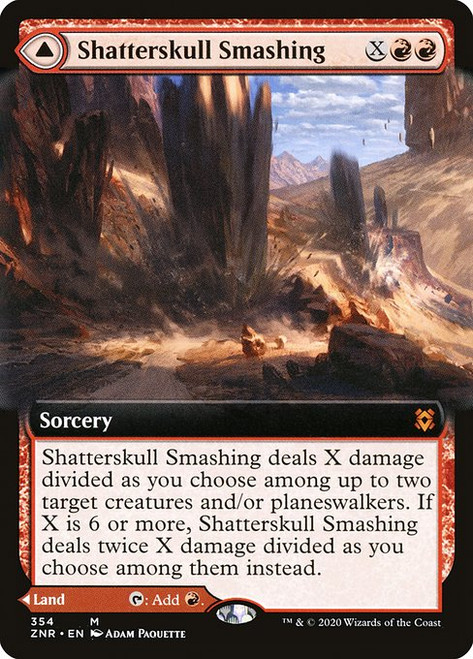 Shatterskull Smashing // Shatterskull, the Hammer Pass (ZNR) (Foil) (Extended Art) (#354)
