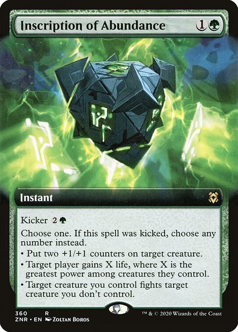 Inscription of Abundance (ZNR) (Extended Art) (#360)