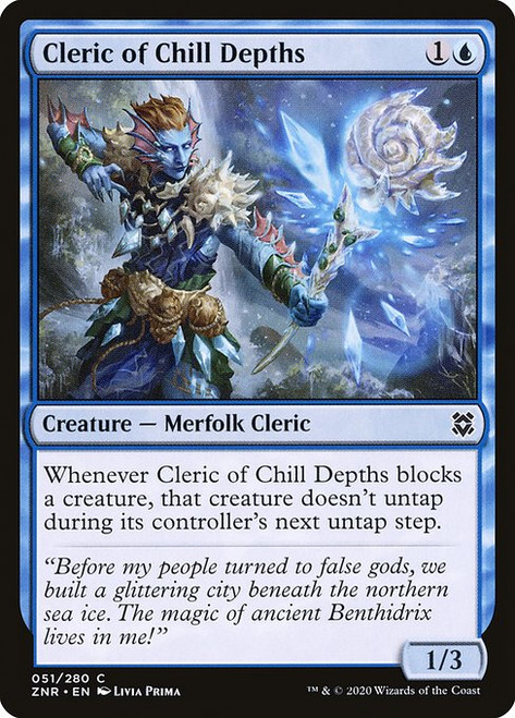 Cleric of Chill Depths (ZNR) (Foil) (#51)