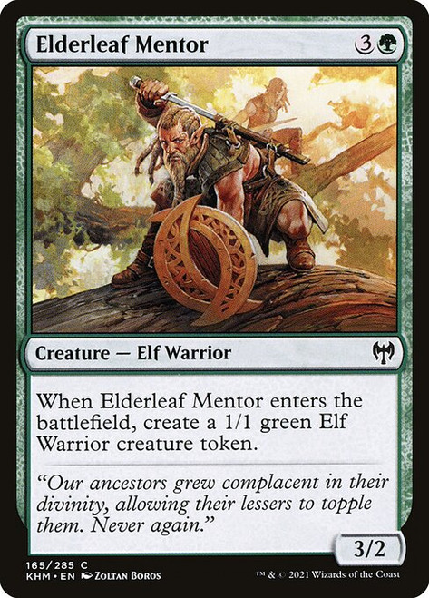 Elderleaf Mentor (KHM) (Foil) (#165)