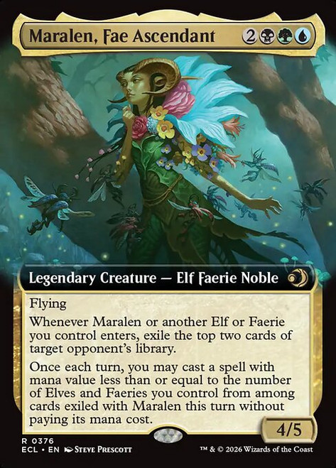 Maralen, Fae Ascendant (ECL) (Foil) (Extended Art) (#376)