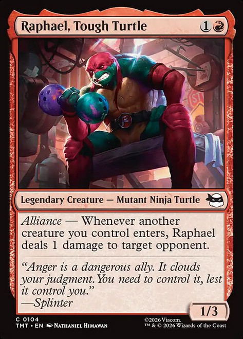 Raphael, Tough Turtle (TMT) (Foil) (#104)