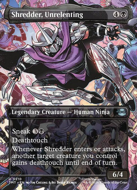 Shredder, Unrelenting (TMT) (Borderless) (#210)