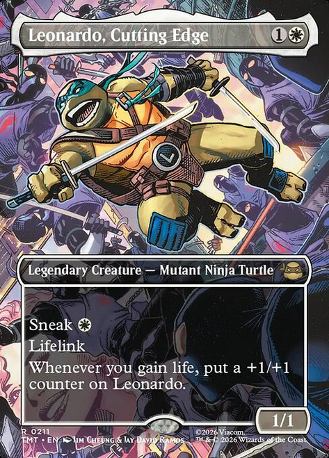 Leonardo, Cutting Edge (TMT) (Foil) (Borderless) (#211)