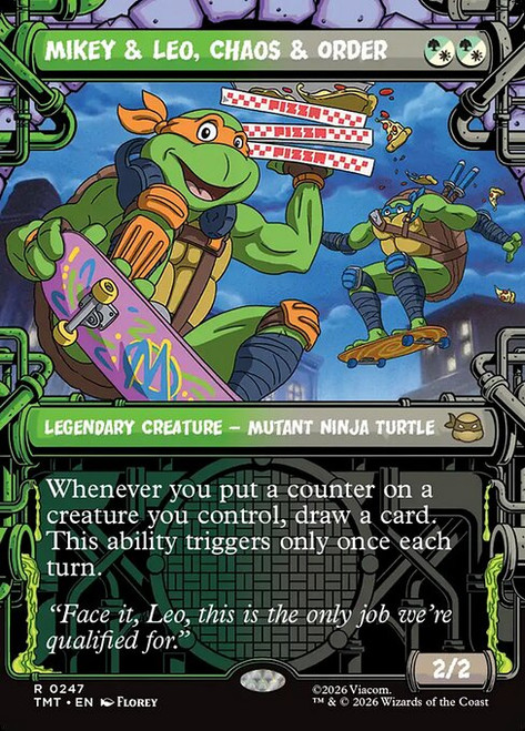 Mikey & Leo, Chaos & Order (TMT) (Foil) (Showcase) (#247)