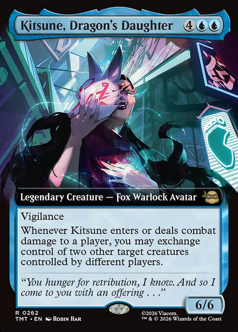 Kitsune, Dragon's Daughter (TMT) (Foil) (Extended Art) (#262)