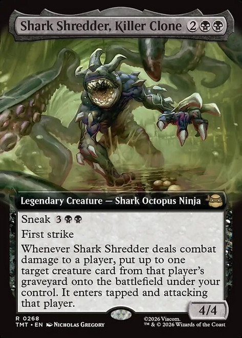 Shark Shredder, Killer Clone (TMT) (Foil) (Extended Art) (#268)