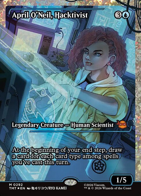 April O'Neil, Hacktivist (TMT) (Fracture Foil) (Showcase) (#292)