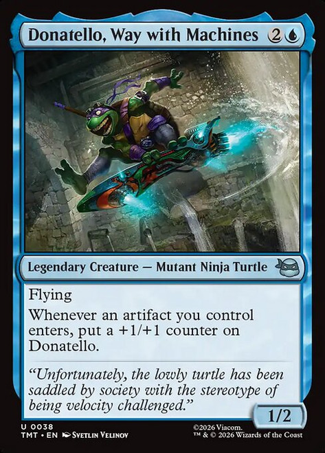Donatello, Way with Machines (TMT) (Foil) (#38)