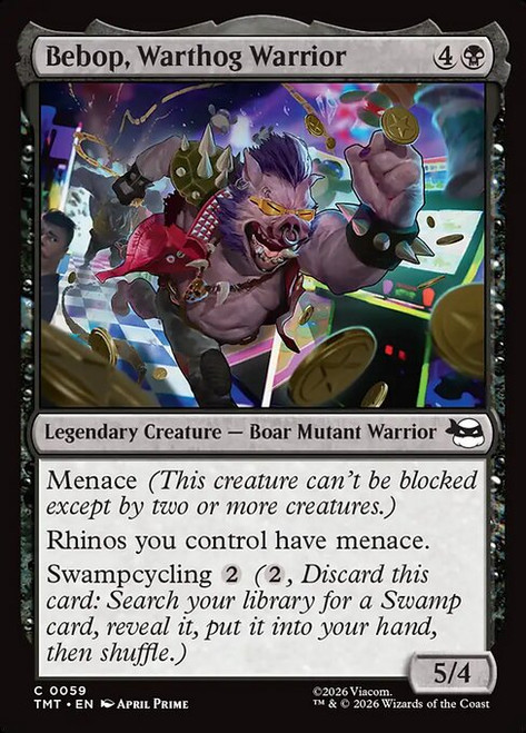 Bebop, Warthog Warrior (TMT) (Foil) (#59)