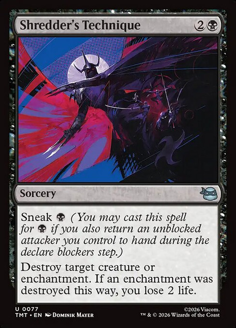 Shredder's Technique (TMT) (Foil) (#77)