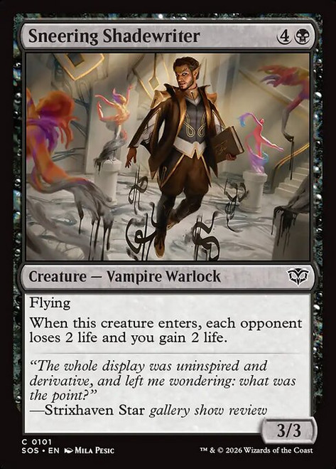 Sneering Shadewriter (SOS) (Foil) (#101)