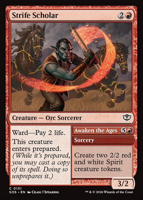 Strife Scholar // Awaken the Ages (SOS) (Foil) (#131)