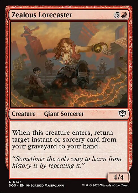 Zealous Lorecaster (SOS) (Foil) (#137)