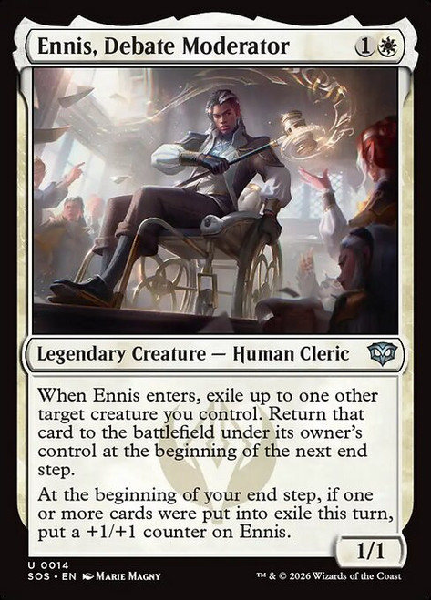 Ennis, Debate Moderator (SOS) (Foil) (#14)