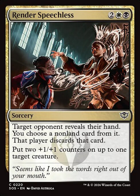 Render Speechless (SOS) (Foil) (#220)