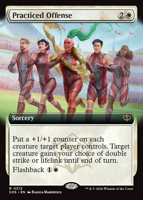 Practiced Offense (SOS) (Foil) (Extended Art) (#313)