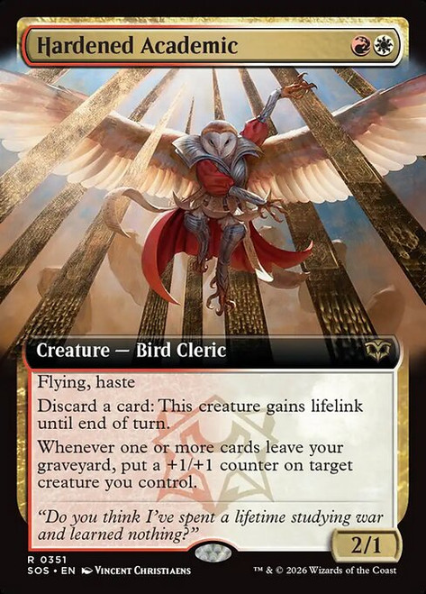 Hardened Academic (SOS) (Foil) (Extended Art) (#351)