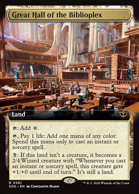 Great Hall of the Biblioplex (SOS) (Extended Art) (#361)