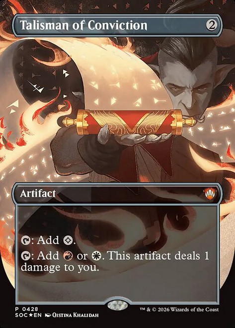 Talisman of Conviction (SOC) (Foil) (Borderless) (#428)