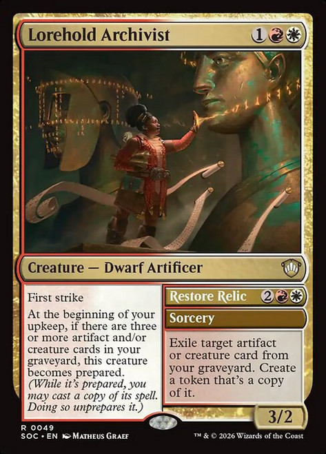 Lorehold Archivist // Restore Relic (SOC) (#49)