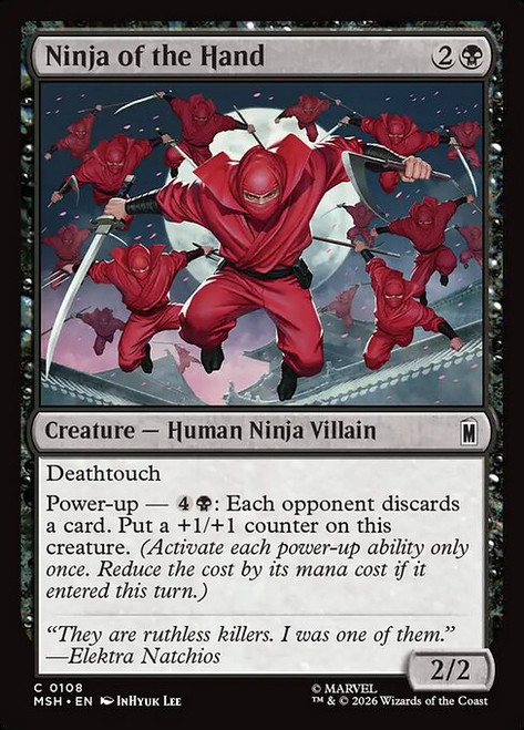 Ninja of the Hand (MSH) (#108)