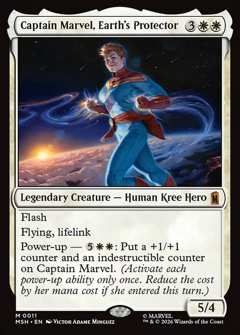 Captain Marvel, Earth's Protector (MSH) (Foil) (#11)