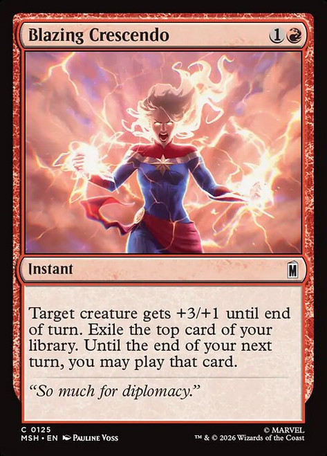 Blazing Crescendo (MSH) (Foil) (#125)