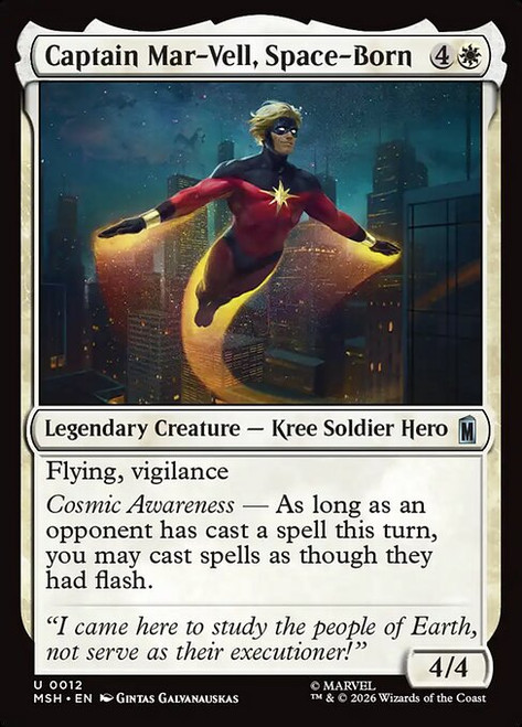 Captain Mar-Vell, Space-Born (MSH) (Foil) (#12)