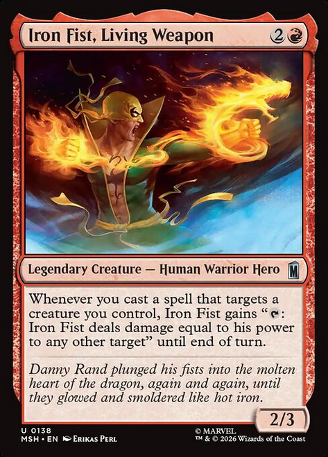 Iron Fist, Living Weapon (MSH) (Foil) (#138)