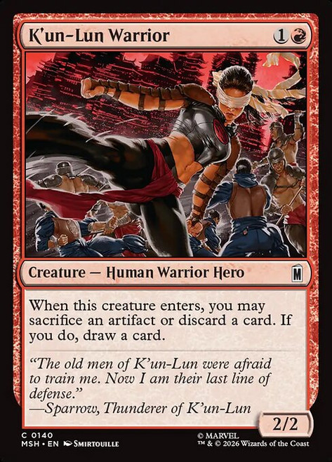 K'un-Lun Warrior (MSH) (Foil) (#140)