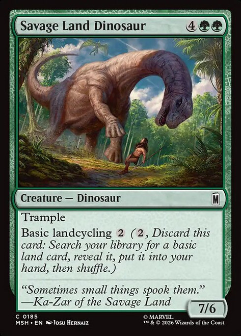 Savage Land Dinosaur (MSH) (Foil) (#185)