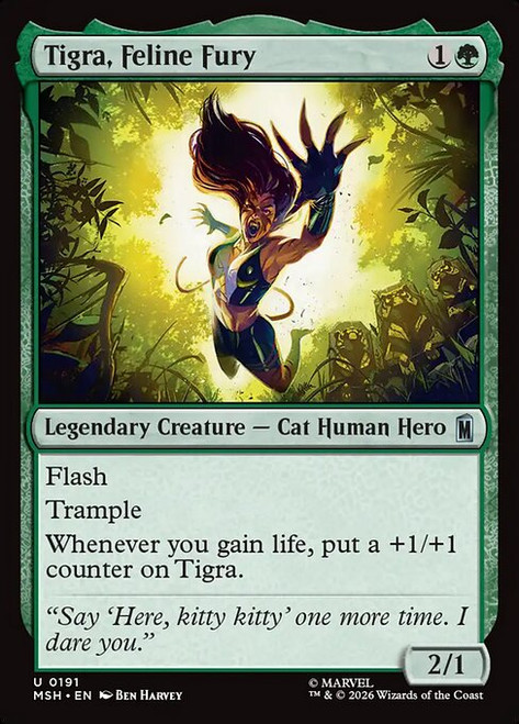 Tigra, Feline Fury (MSH) (Foil) (#191)