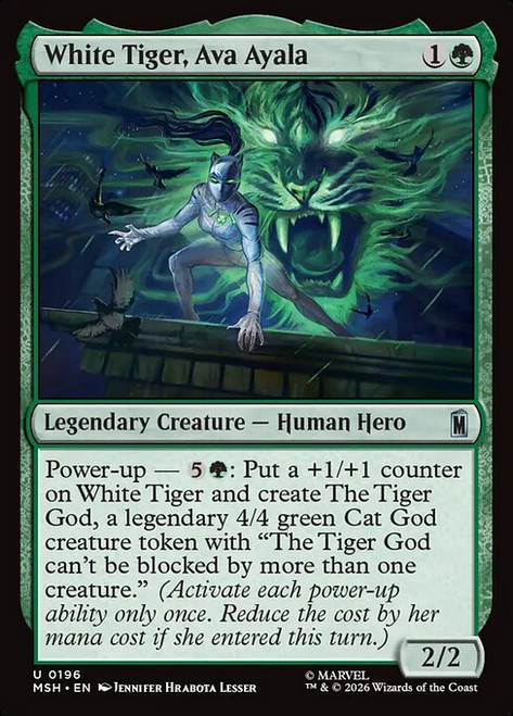 White Tiger, Ava Ayala (MSH) (Foil) (#196)