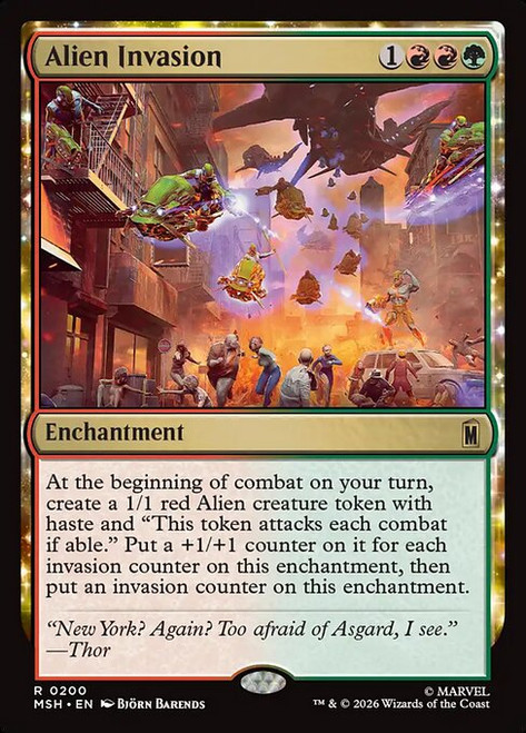 Alien Invasion (MSH) (Foil) (#200)