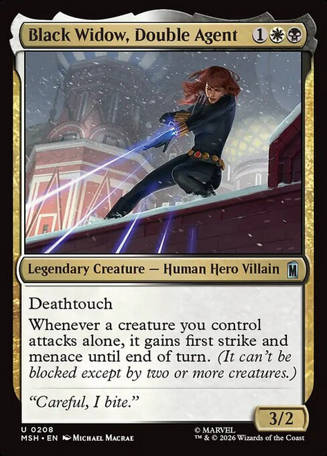 Black Widow, Double Agent (MSH) (Foil) (#208)