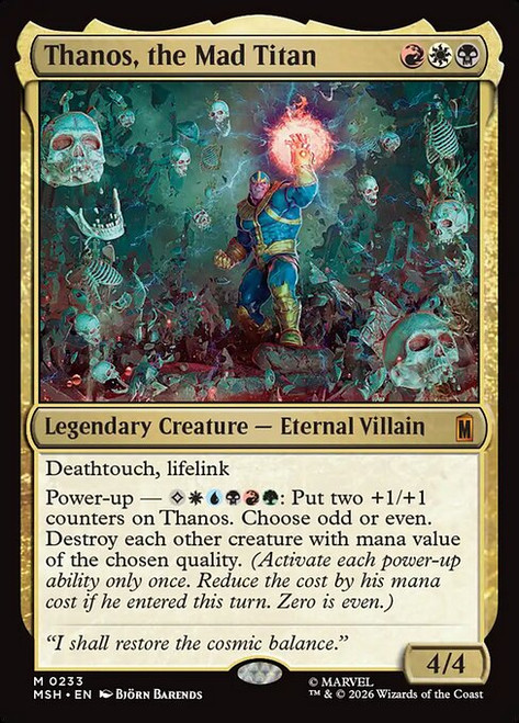 Thanos, the Mad Titan (MSH) (Foil) (#233)